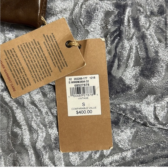 New Wilson Leather Brown Leather Jacket Medium Moto - Picture 11 of 15